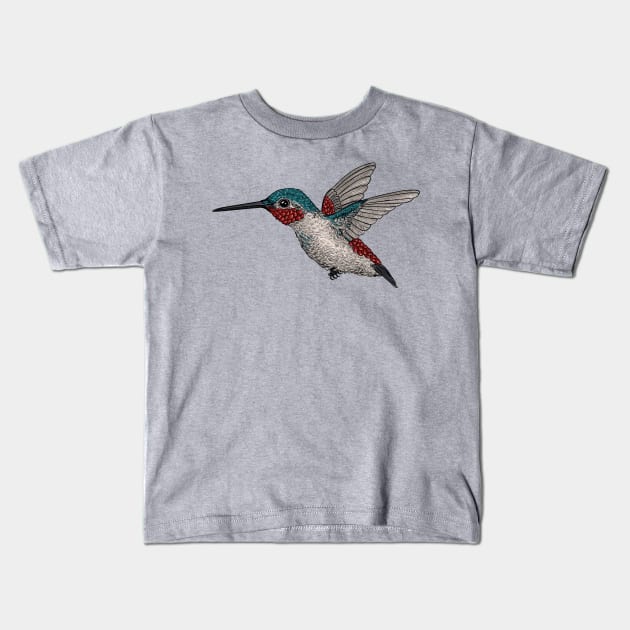 Hummingbird 2 Kids T-Shirt by katerinamk